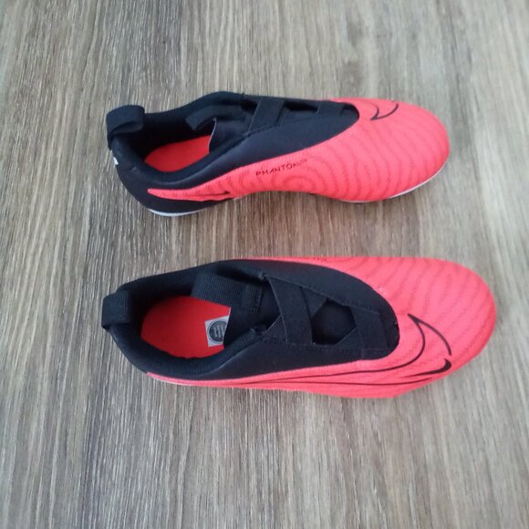 NIKE JR 3Y PHANTOM GX ELITE GRIPKNIT SOCCER CLEAT BRIGHT CRIMSON BLACK DD9549600 - Picture 7 of 10